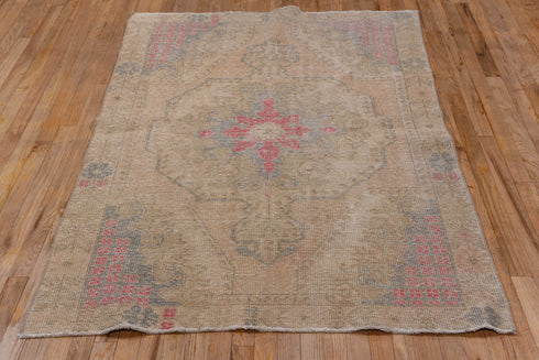 Vintage Oushak Area Rug (4' x 6')